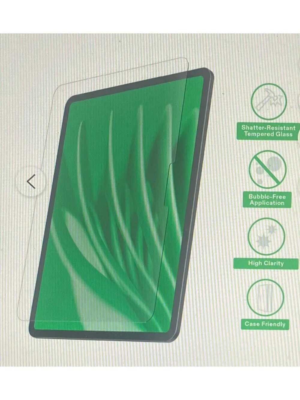 Onn Glass Screen Protector for iPad Air11”/iPad Pro11”/iPad 10Gen/iPadAir 5,4Gen